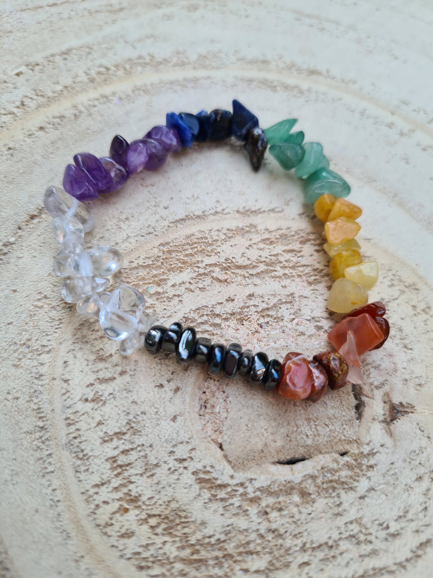 Crystal Chip Chakra Bracelet