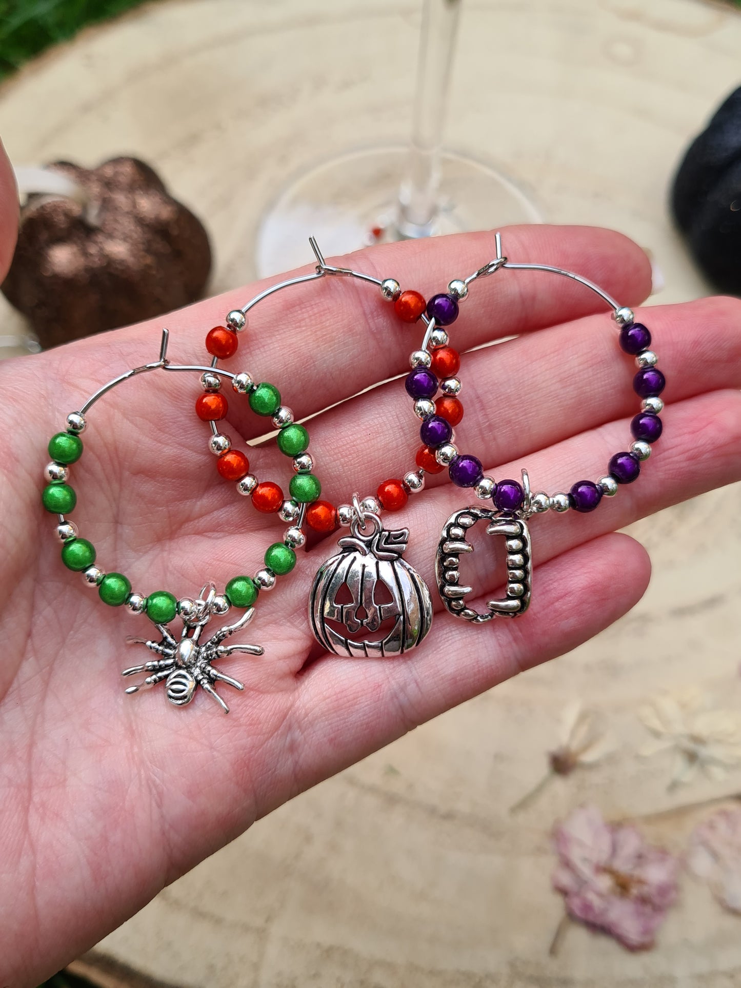 Halloween Wine Charm