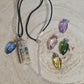 Luxury Anxiety Relief Spell bottle Pendant with Lavender essential oil vial