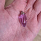Luxury Anxiety Relief Spell bottle Pendant with Lavender essential oil vial