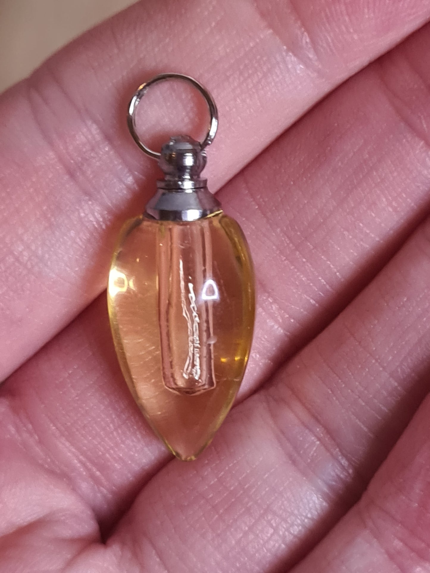 Luxury Anxiety Relief Spell bottle Pendant with Lavender essential oil vial