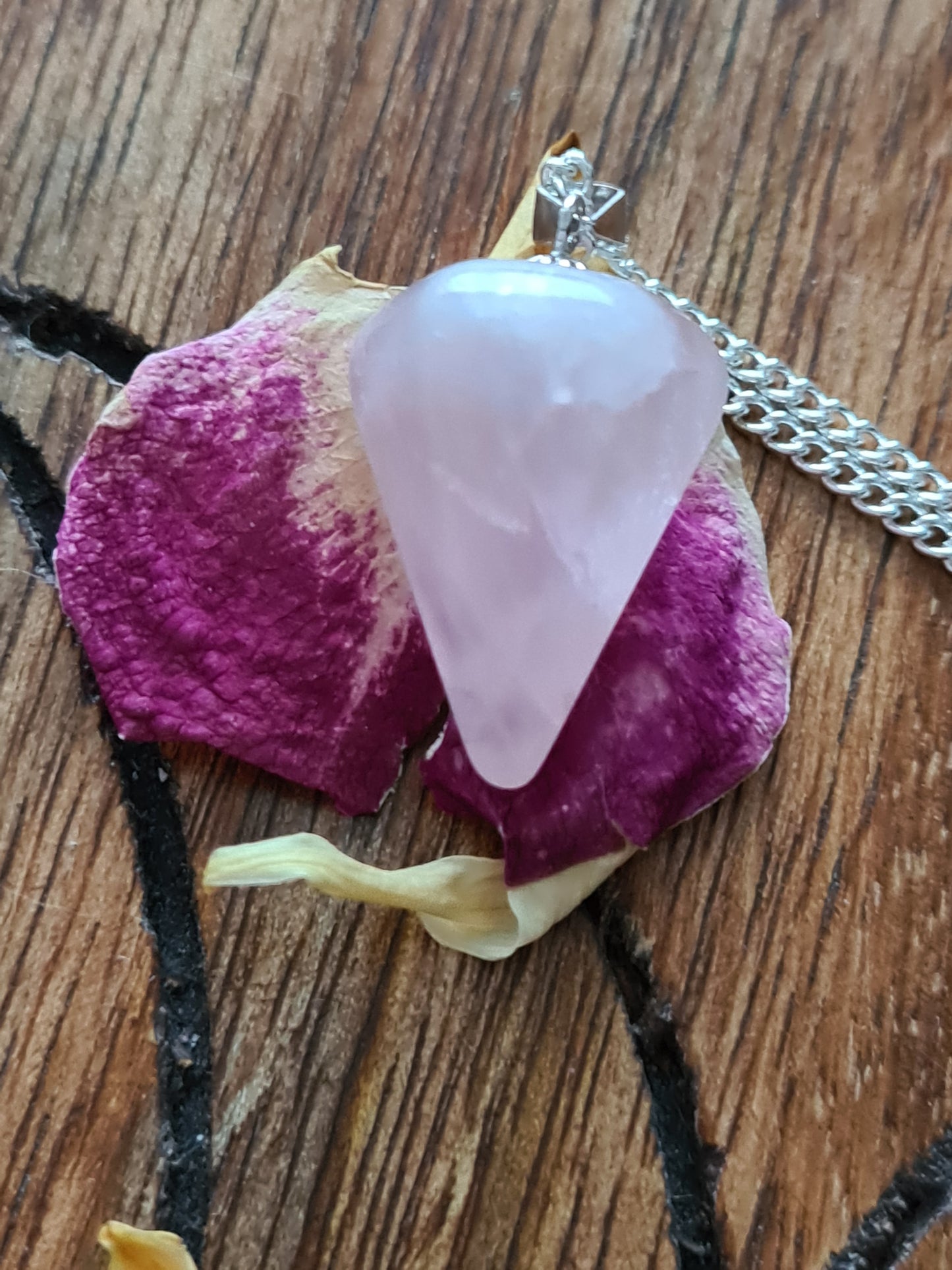 Rose Quartz Pendulum Pendant