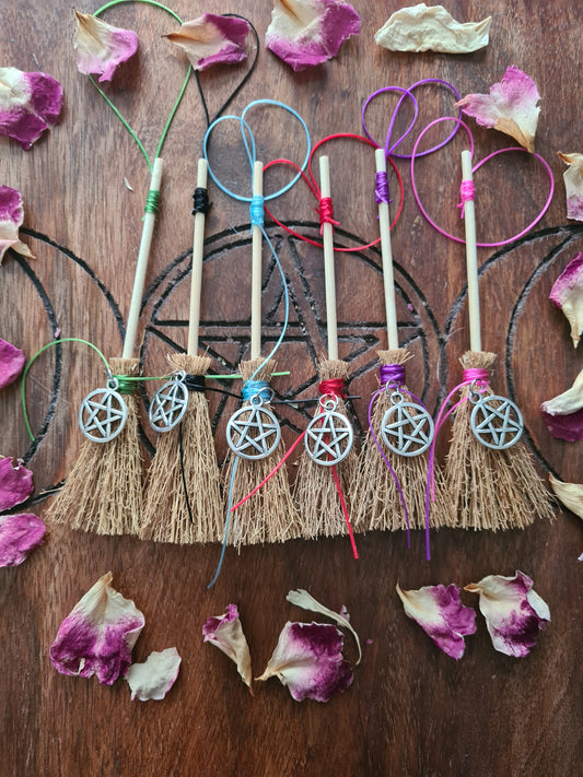 Hanging Mini Besom Brooms