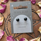 Semi Precious Crystal Stud Earrings - Sterling Silver