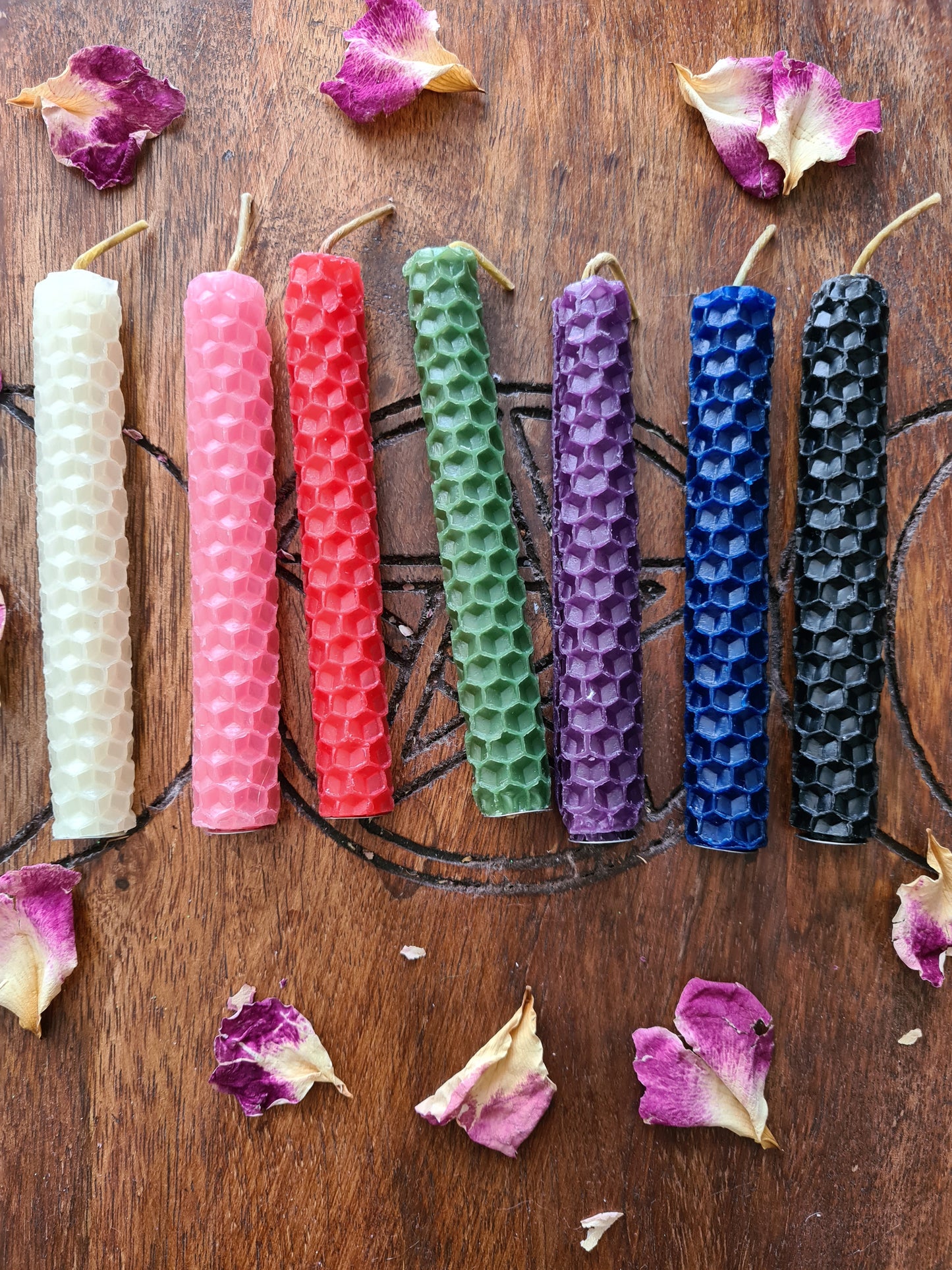 Blessed Bee beeswax spell candles