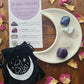 Crystal Set with Moon Trinket Dish ~ Stress ~ Healing ~ Success