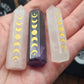 Moon Phase Crystal Point - 5cm ~ Amethst ~ Clear Quartz ~ Rose Quartz