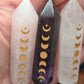 Moon Phase Crystal Point - 5cm ~ Amethst ~ Clear Quartz ~ Rose Quartz