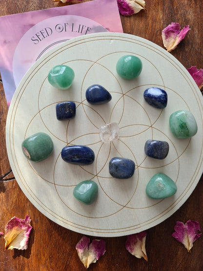 Crystal Grids for either prosperity and abundance or self love, love and friendship