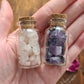 Crystal Chip Mini Glass Vials