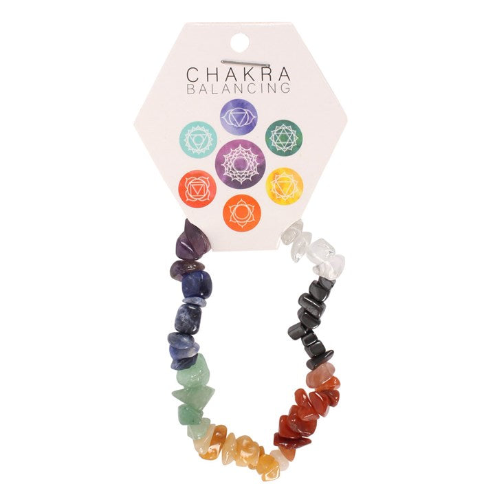 Crystal Chip Chakra Bracelet