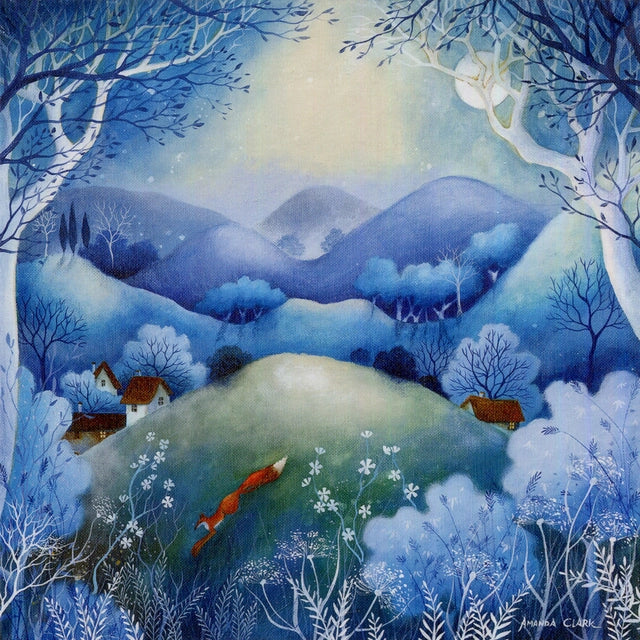 Midnight Meadows Greeting Card (Blank) by Amanda Clark