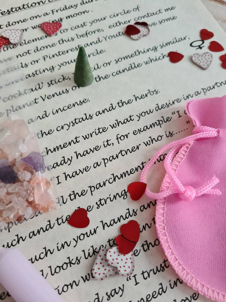 Love Manifestation Kit ~ Love Spell ~ Love ~ Romance ~ Spell Kit