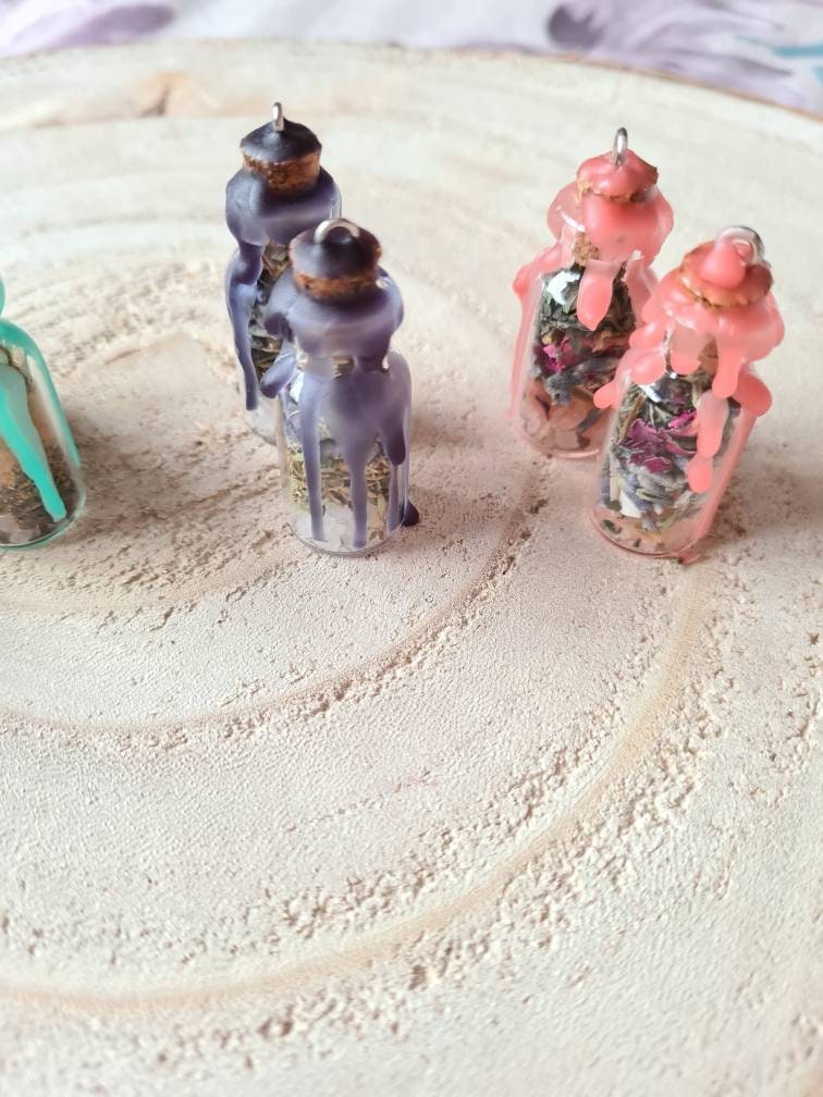 Mini spell jars ~Self Love~Protection~Anxiety Relief~Good luck/Abundance~Courage