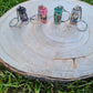Spell Jar Keyrings ~ Self Love ~ Anxiety relief ~ Protection ~ Good luck/abundance~