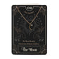 The Star or The Moon Tarot Necklace on Greeting Card ~ Tarot necklace ~ Necklace Gift