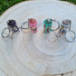 Spell Jar Keyrings ~ Self Love ~ Anxiety relief ~ Protection ~ Good luck/abundance~