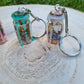 Spell Jar Keyrings ~ Self Love ~ Anxiety relief ~ Protection ~ Good luck/abundance~