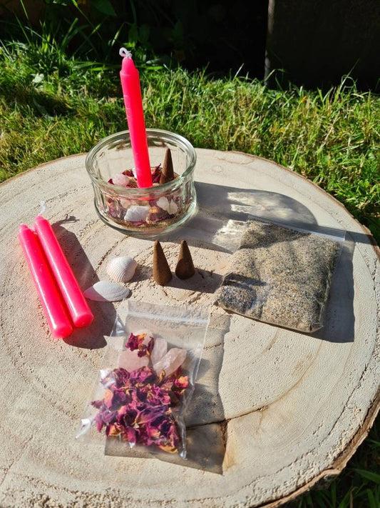 Aphrodite/ Venus Ritual Kit ~Self Love~Loving home~Romantic Love~ Rose Petals~Sea Magick