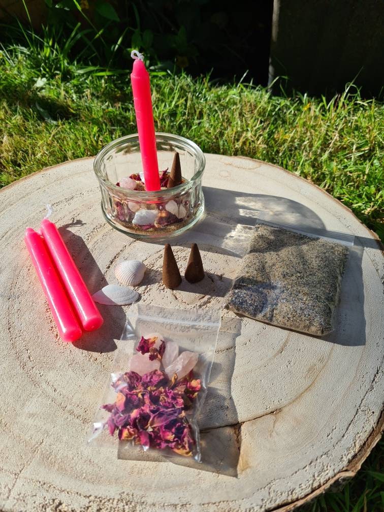 Aphrodite/ Venus Ritual Kit ~Self Love~Loving home~Romantic Love~ Rose Petals~Sea Magick