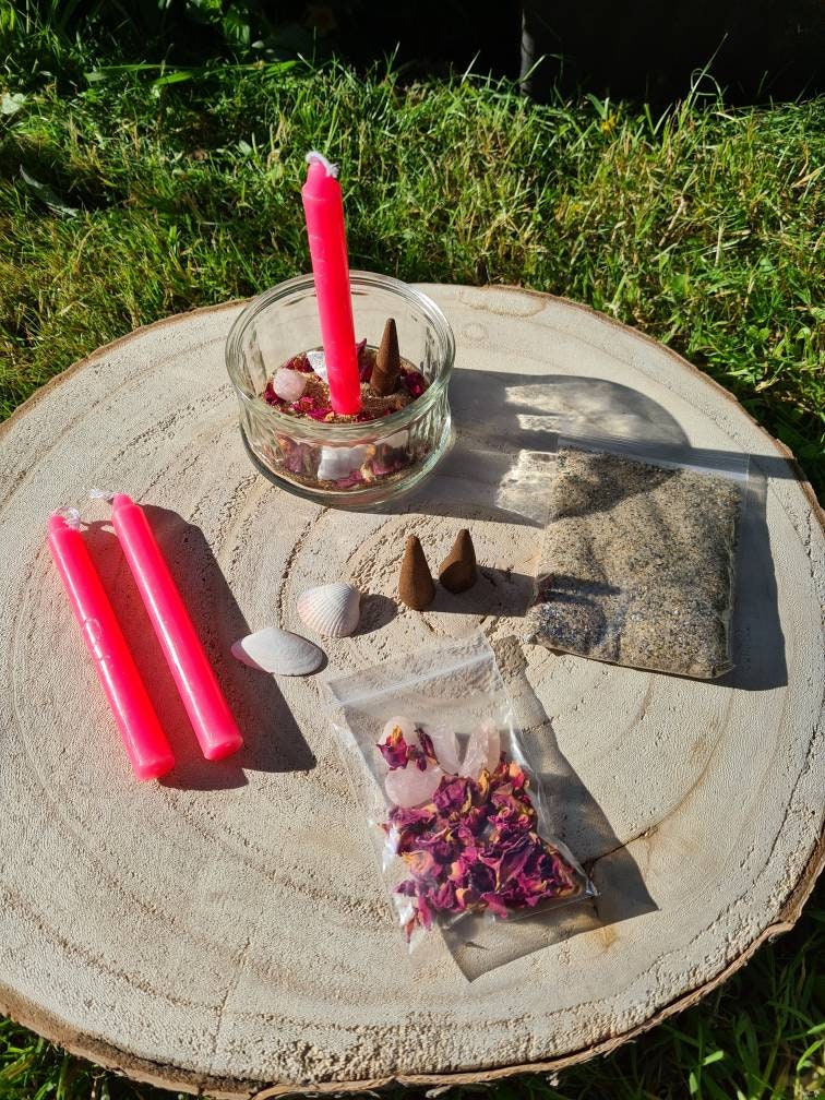 Aphrodite/ Venus Ritual Kit ~Self Love~Loving home~Romantic Love~ Rose Petals~Sea Magick