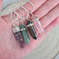 Crystal Fixed Point Necklace ~Rose Quartz ~ Hematite ~ Aventurine ~ Amethyst Orgonite