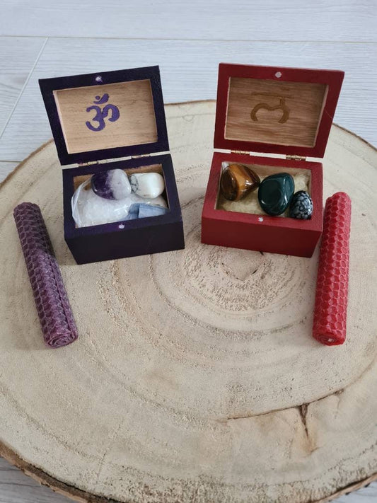 Chakra box ~ Root chakra ~ Crown chakra