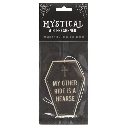 Mystical Air Fresheners in Lucky cat, Moon phases, Pentagram, Triquetra, Hearse