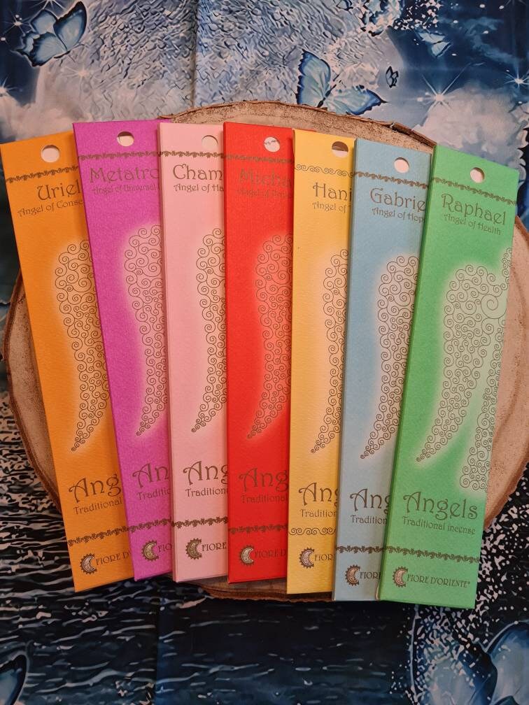 Natural Archangel Incense Sticks ~ Handrolled incense ~ Michael, Haniel, Uriel, Raphael, Gabriel, Chamuel, Metatron