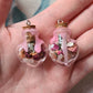 Glass Shaped Mini Spell Jars ~ Protection ~ Self Love ~ Good luck/Abundance ~ Anxiety Relief ~ Intuition/Divination