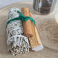 Spring House Crystal and Herb Cleansing Kit ~ Sage smudge, palo santo, selenite stick, cinnamon quill