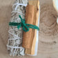 Spring House Crystal and Herb Cleansing Kit ~ Sage smudge, palo santo, selenite stick, cinnamon quill