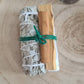 Spring House Crystal and Herb Cleansing Kit ~ Sage smudge, palo santo, selenite stick, cinnamon quill