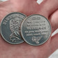 Angel Coin ~ Blessings ~ Courage ~ Courage ~ Hope/Wisdom