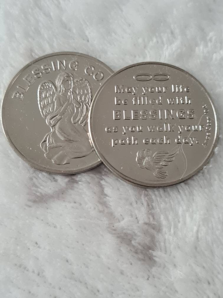 Angel Coin ~ Blessings ~ Courage ~ Courage ~ Hope/Wisdom