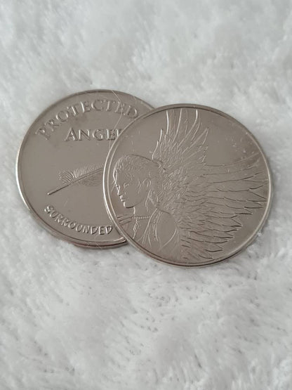 Angel Coin ~ Blessings ~ Courage ~ Courage ~ Hope/Wisdom