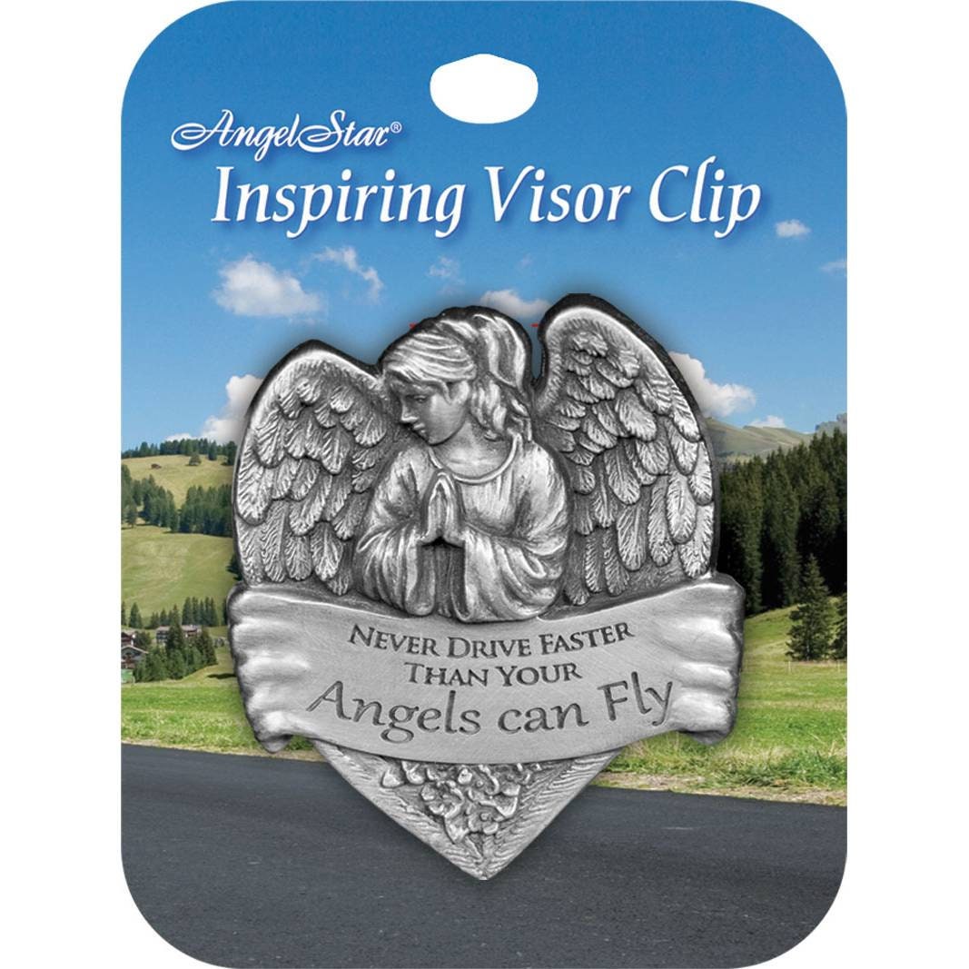 Angel Star Visor Clip ~ New Driver ~ Best Friend ~ Never Drive Faster than  your Angels Can Fly ~ Guardian Angel