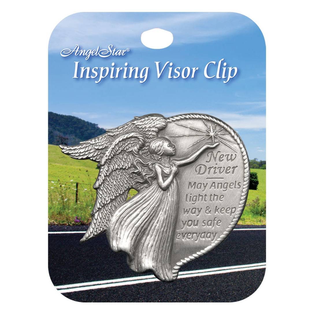 Angel Star Visor Clip ~ New Driver ~ Best Friend ~ Never Drive Faster than  your Angels Can Fly ~ Guardian Angel